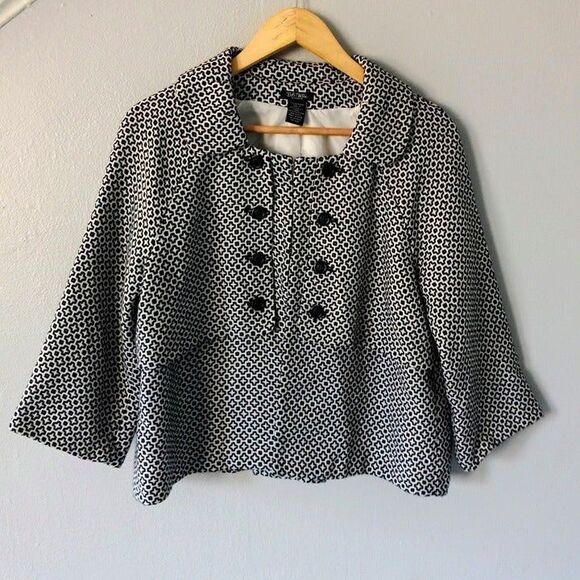 Bob Mackie Cape Cropped Jacket-Size 10-European Tailored-3/4 Sleeve-Lined - Picture 1 of 7